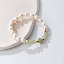 Natural Freshwater Pearl & Hetian Jade Bracelet – Elegance in Every Detail
