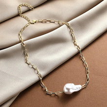 Singularly Captivating Baroque Pearl Chunky Necklace - Baroqueluck