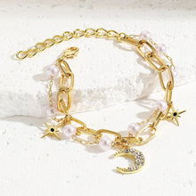 Celestially Blessed Moon & Star Bracelet Duo - Baroqueluck