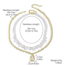 Triumphant Tidings Layered Necklace Set with Baroque Pearls - Baroqueluck