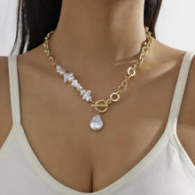 Tearfully Blessed Single Baroque Pearl Chunky Necklace - Baroqueluck