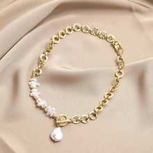 Tearfully Blessed Single Baroque Pearl Chunky Necklace - Baroqueluck