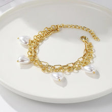 Four Hearts of Fortune Layered Gold Bracelet - Baroqueluck