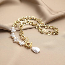 Tearfully Blessed Single Baroque Pearl Chunky Necklace - Baroqueluck