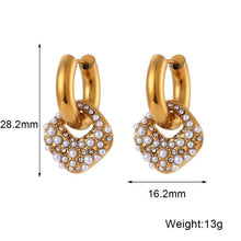 Gold Swirl Baroque Pearl Drop Earrings – Artistic Elegance