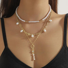 Cascading Celestial Fortune Layered Necklace Trio - Baroqueluck