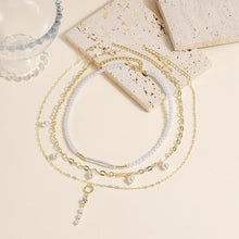Cascading Celestial Fortune Layered Necklace Trio - Baroqueluck