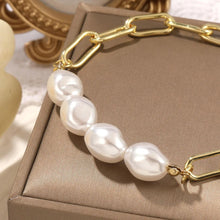 Four Corners Luck Gold Pearl Bracelet - Baroqueluck