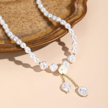 Florally Amplified Baroque Pearl Double Pendant Necklace - Baroqueluck