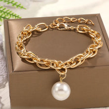 Uniquely Lucky Gold Chain & Pearl Bracelet - Baroqueluck