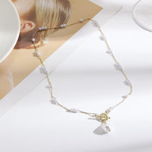 Spaced Blessings Baroque Pearl Necklace with Significant Fortune Pendant - Baroqueluck