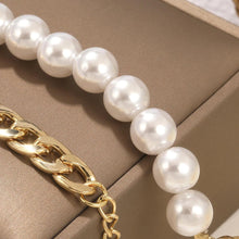 Dual Luck Gold Chain & Pearl Bracelet - Baroqueluck