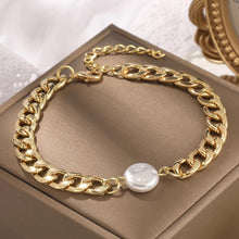 Grounded Luck Gold Chain & Pearl Bracelet - Baroqueluck