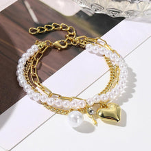 Triply Blessed Heart Layered Bracelet Set - Baroqueluck