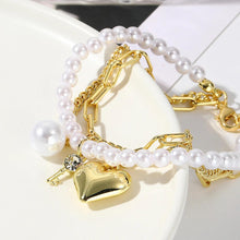 Triply Blessed Heart Layered Bracelet Set - Baroqueluck
