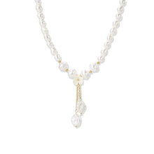 Florally Amplified Baroque Pearl Double Pendant Necklace - Baroqueluck
