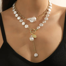 Balanced Fortune Flat Baroque Pearl Necklace - Baroqueluck