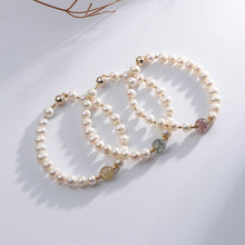 Baroque Freshwater Pearl & Colorful Rutilated Quartz Bracelet – Adjustable Elegance