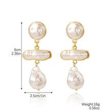 Lucky Gold Baroque Pearl Earrings - Baroqueluck