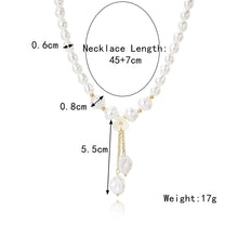 Florally Amplified Baroque Pearl Double Pendant Necklace - Baroqueluck