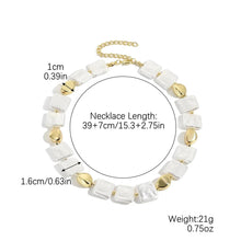 Geometrically Blessed Square Pearl Necklace - Baroqueluck