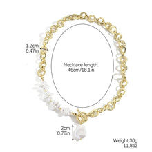 Tearfully Blessed Single Baroque Pearl Chunky Necklace - Baroqueluck