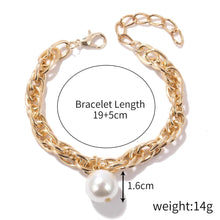 Uniquely Lucky Gold Chain & Pearl Bracelet - Baroqueluck