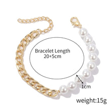 Dual Luck Gold Chain & Pearl Bracelet - Baroqueluck