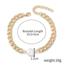 Grounded Luck Gold Chain & Pearl Bracelet - Baroqueluck
