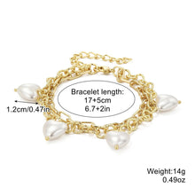 Four Hearts of Fortune Layered Gold Bracelet - Baroqueluck