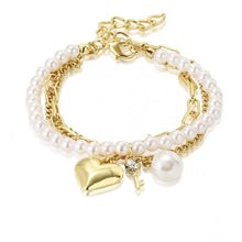 Triply Blessed Heart Layered Bracelet Set - Baroqueluck