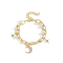 Celestially Blessed Moon & Star Bracelet Duo - Baroqueluck