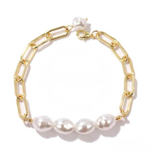 Four Corners Luck Gold Pearl Bracelet - Baroqueluck