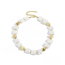 Geometrically Blessed Square Pearl Necklace - Baroqueluck