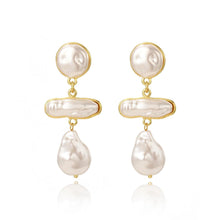 Lucky Gold Baroque Pearl Earrings - Baroqueluck
