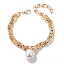 Uniquely Lucky Gold Chain & Pearl Bracelet - Baroqueluck